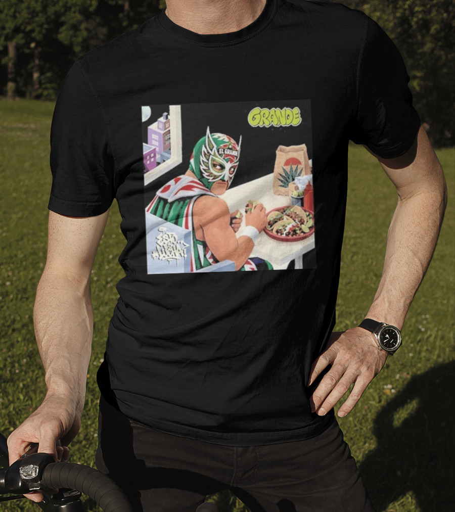 El Grande America Tacos Wrestling Luchador Comic T-Shirt