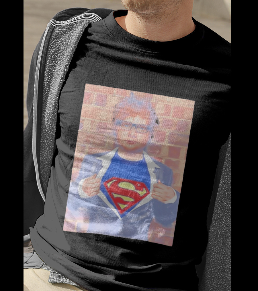 Ed Sheeran Superman Style Hero Look Iconic Rare Find T-Shirt