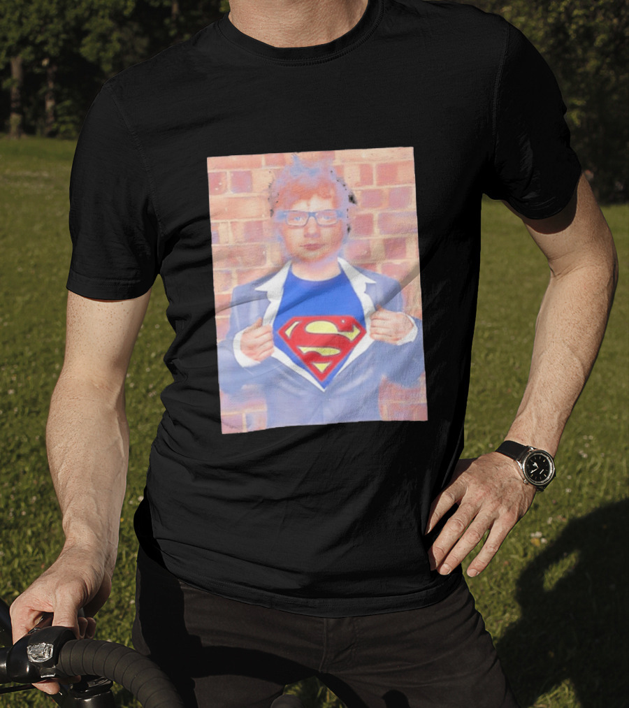 Ed Sheeran Superman Style Hero Look Iconic Rare Find T-Shirt