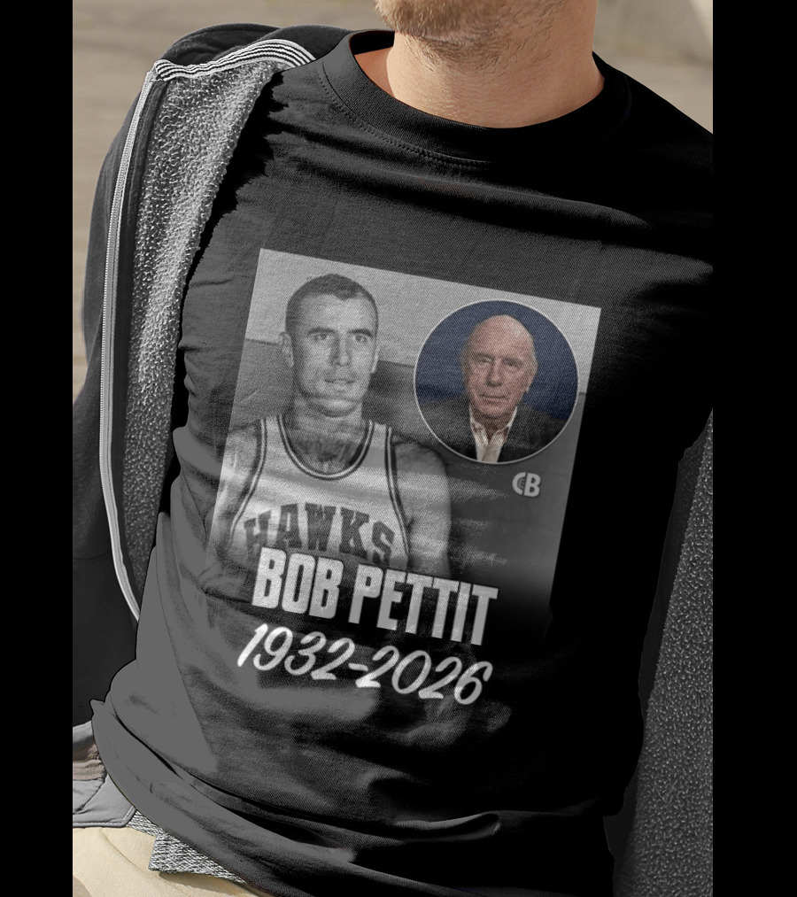 Bob Pettit Hawks Legend 1932 2026 T-Shirt