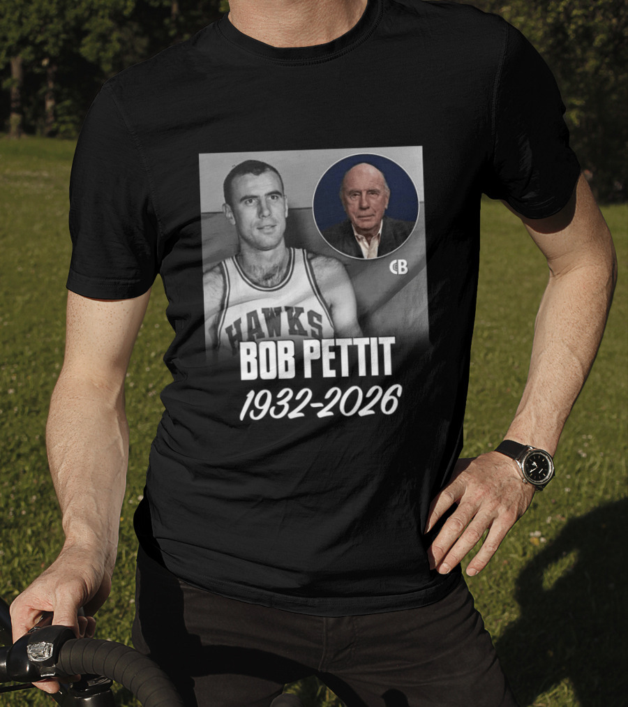 Bob Pettit Hawks Legend 1932 2026 T-Shirt