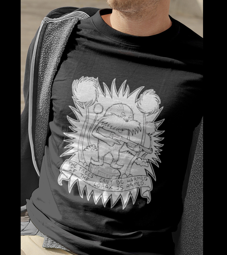 Lorax Shotgun Dr Seuss Trees Mashup T-Shirt