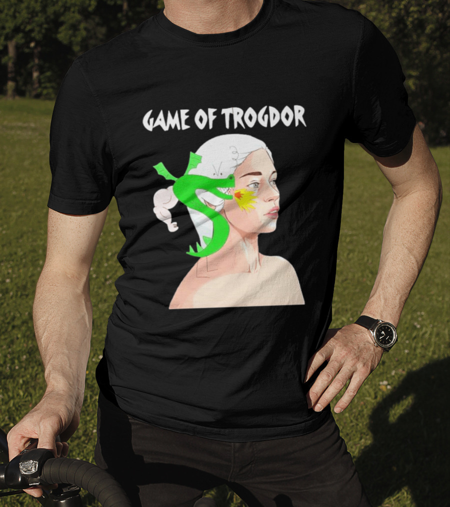 Game Of Trogdor Dragon And Woman T-Shirt