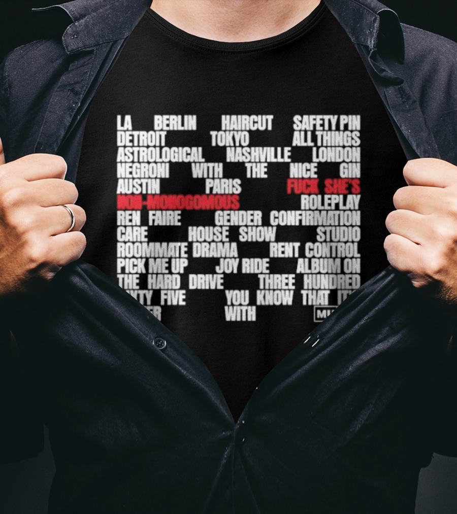 Muna Non Monogamous Indie Pop Music Lyrics Exploration T-Shirt