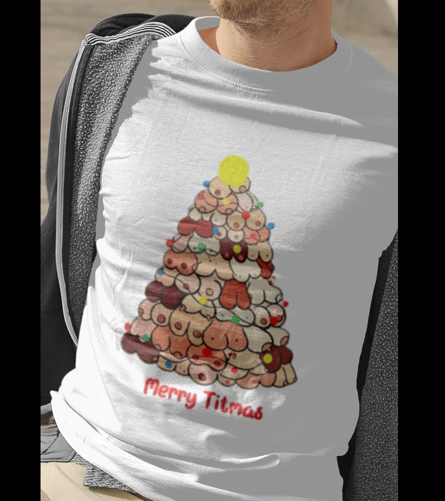 Merry Titmas Christmas Tree Fun Festive T-Shirt