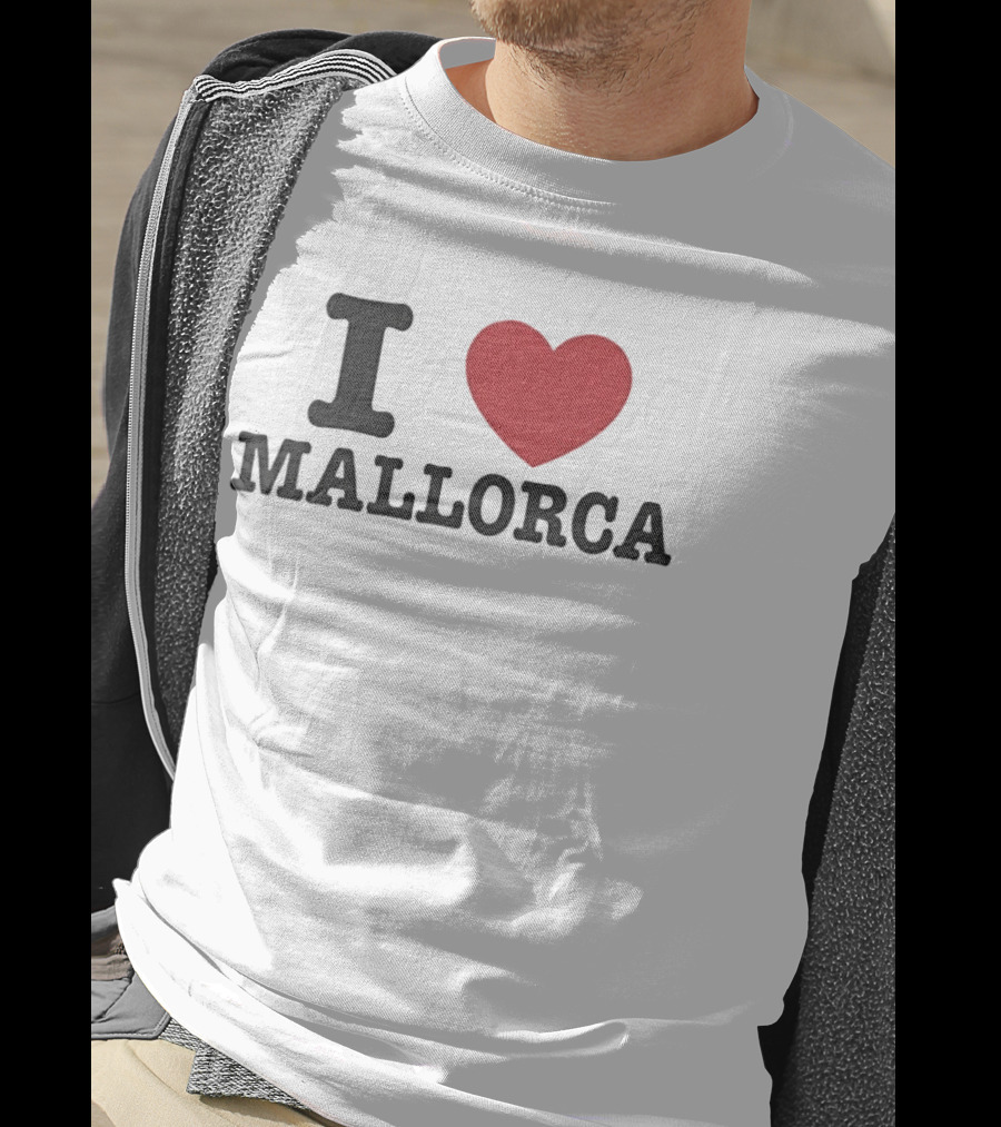I Love Mallorca Spain Travel Vacation Balearic Islands Iconic Heart T-Shirt