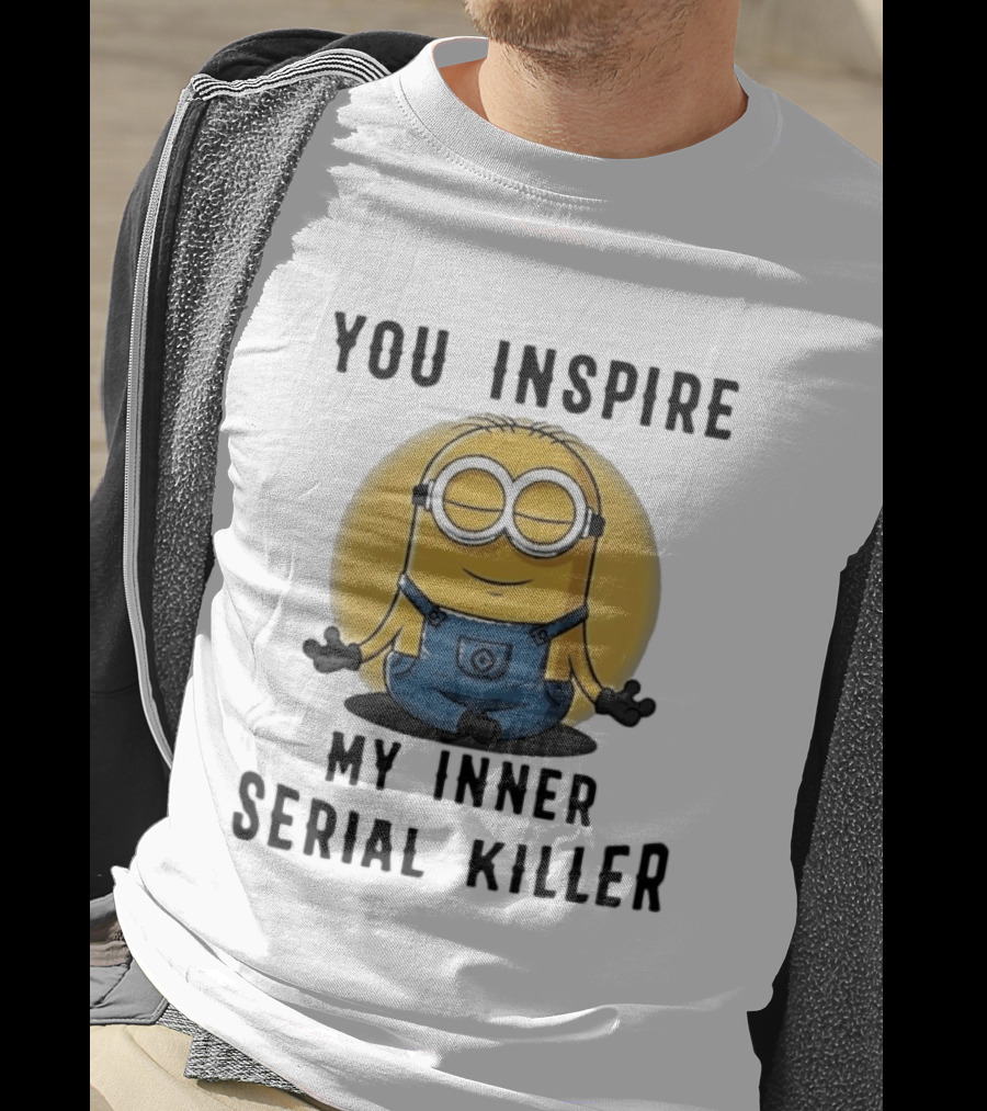 You Inspire My Inner Serial Killer Minion Meditation Pose T-Shirt