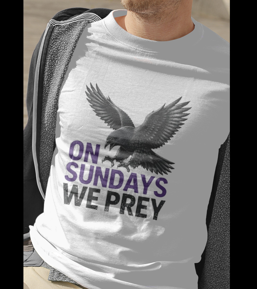 On Sundays We Prey Baltimore Ravens Football Fan T-Shirt