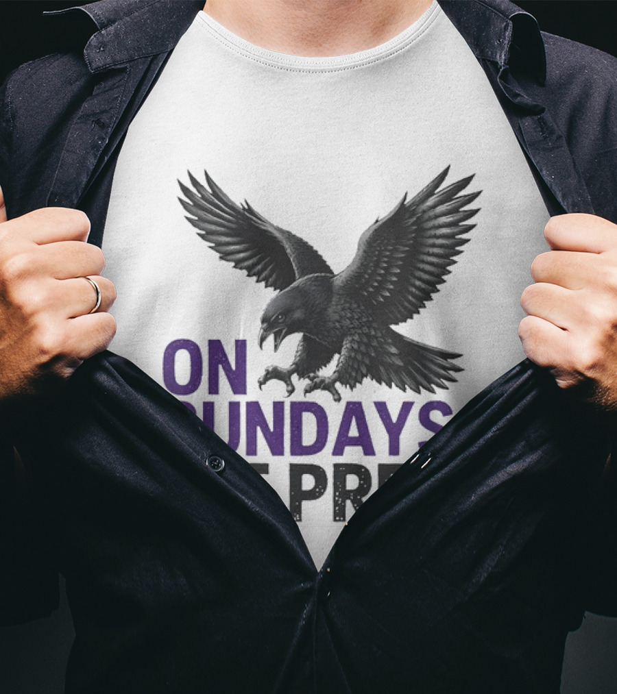 On Sundays We Prey Baltimore Ravens Football Fan T-Shirt