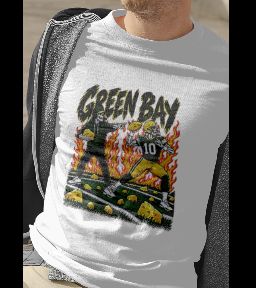 Green Bay Packers Football Skeleton Player Cheeseheads 2026 T-Shirt