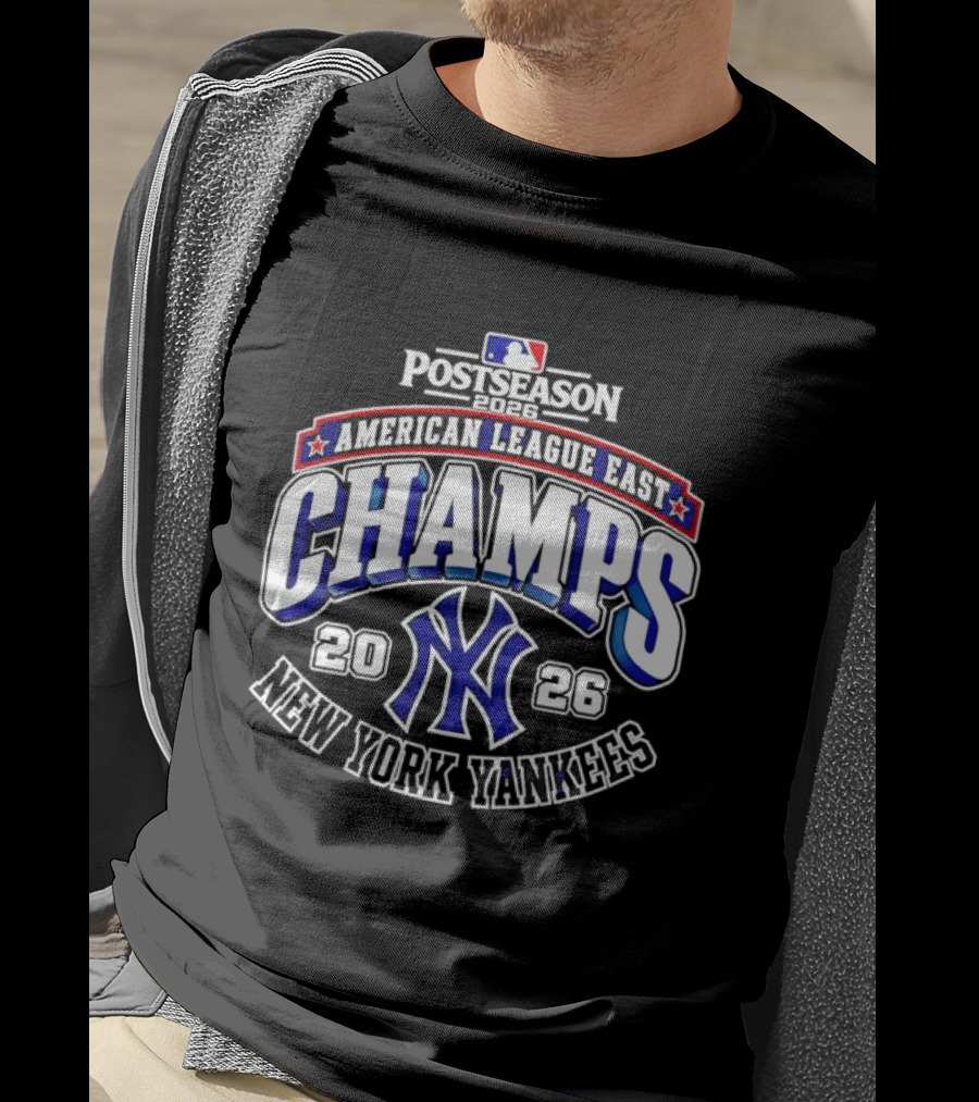 2026 New York Yankees American League East Postseason Champs Victory T-Shirt