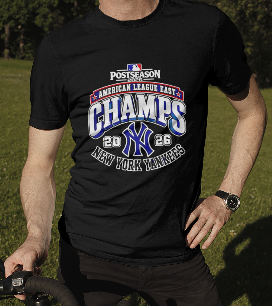 2026 New York Yankees American League East Postseason Champs Victory T-Shirt