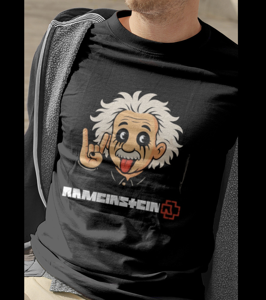 Rammstein Einstein Rock Metal Mashup Iconic Fusion T-Shirt