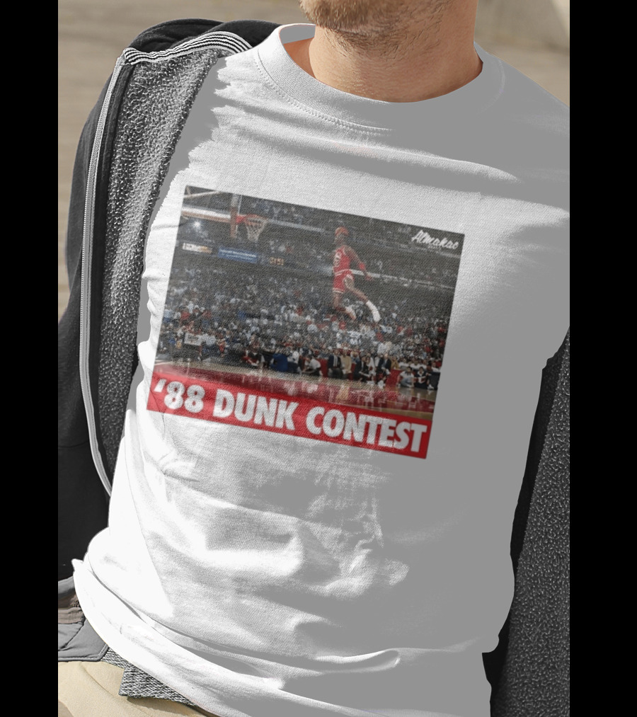 Michael Jordan 1988 Dunk Contest Chicago Bulls Almako Basketball NBA Legend T-Shirt