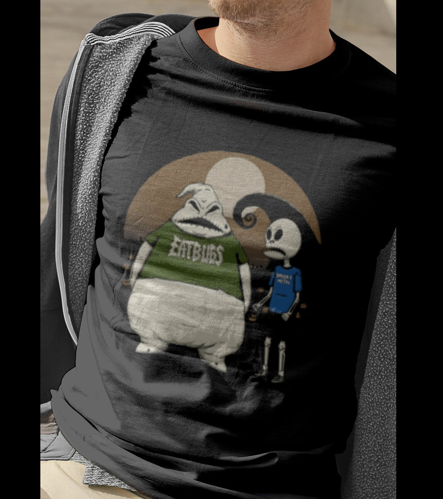 Oogie Boogie Jack Skellington Eat Bugs Spooky Vibes The Nightmare Before Christmas Halloween T-Shirt
