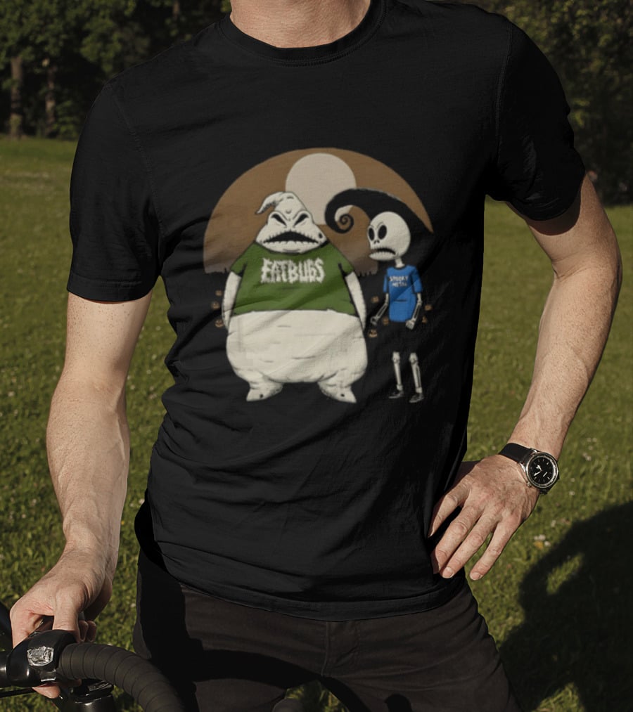 Oogie Boogie Jack Skellington Eat Bugs Spooky Vibes The Nightmare Before Christmas Halloween T-Shirt