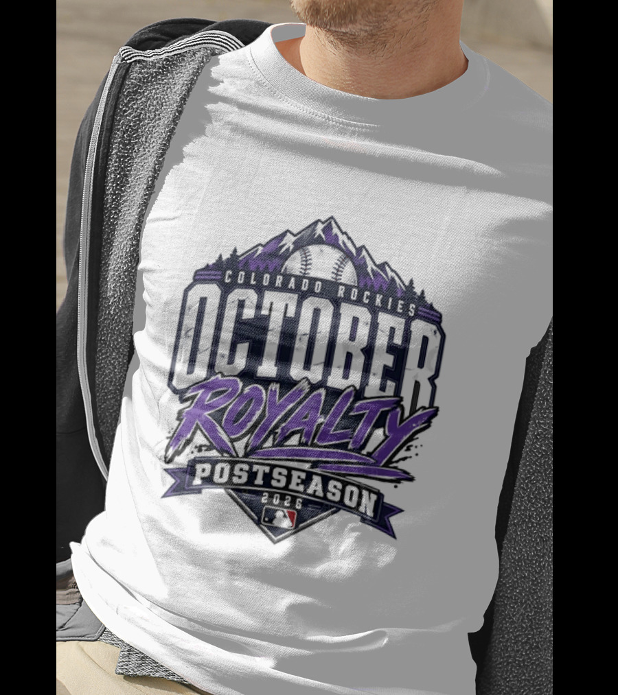 Colorado Rockies October Royalty Postseason Baseball 2026 T-Shirt