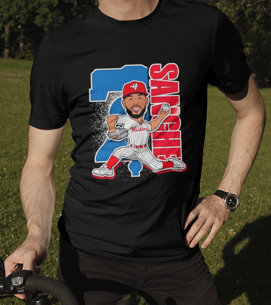 Sixto Sanchez 21 History Philadelphia Phillies Pitcher T-Shirt