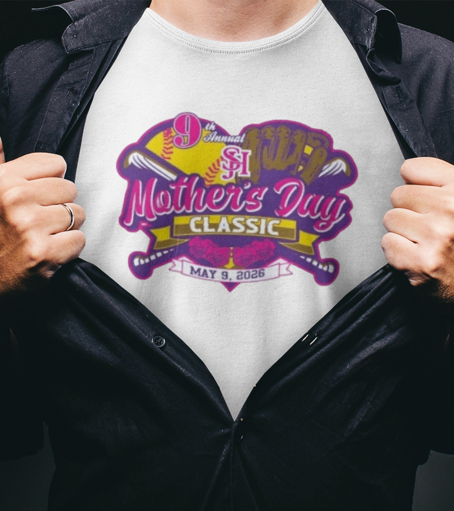9th Annual SJ Heat Softball Mother's Day Classic May 9 2026 T-Shirt