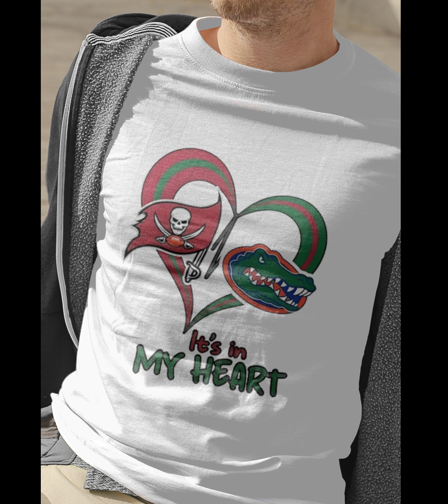 Tampa Bay Buccaneers Florida Gators It's In My Heart T-Shirt