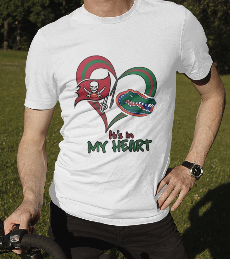 Tampa Bay Buccaneers Florida Gators It's In My Heart T-Shirt