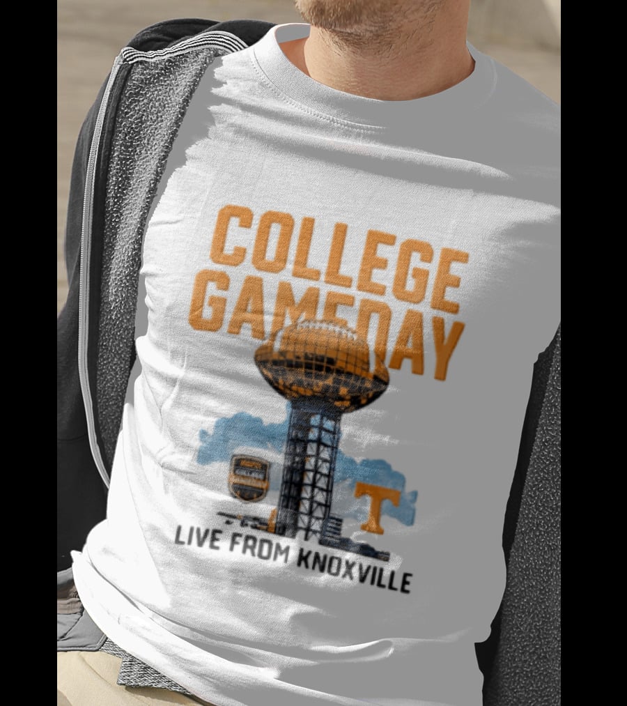 Tennessee Volunteers College Gameday Live From Knoxville Football T-Shirt