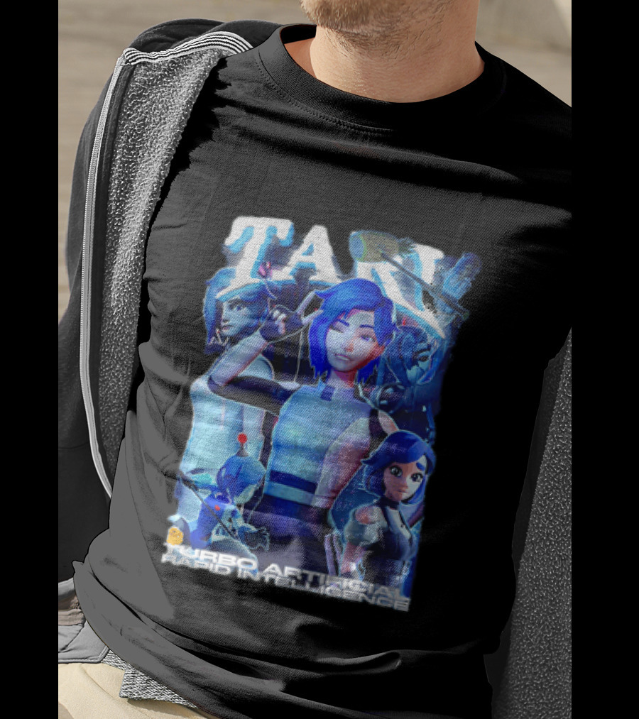 Tari Turbo Artificial Rapid Intelligence Character Montage T-Shirt