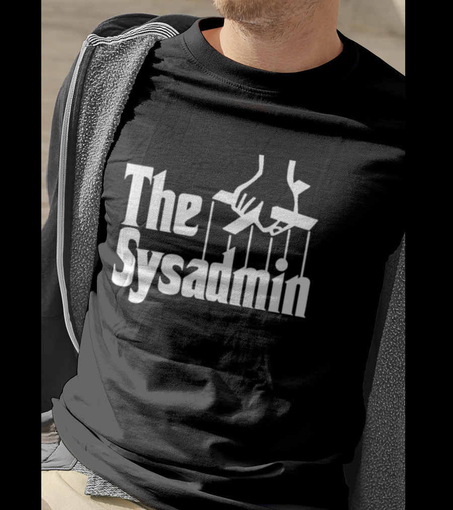 The Sysadmin Puppet Master System Administrator Iconic Hands Strings T-Shirt