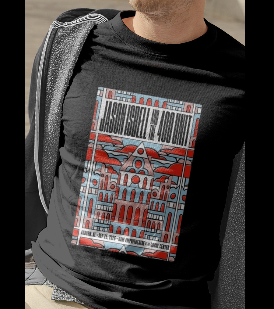 Jason Isbell And The 400 Unit Sep 25 2026 Ham Amphitheatre Auburn Gogue Center T-Shirt