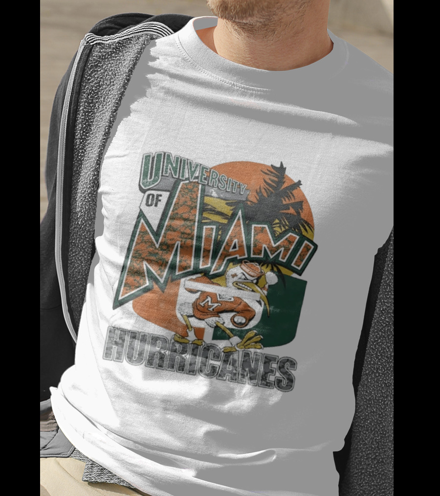 University Of Miami Hurricanes Vintage Sebastion The Ibis T-Shirt