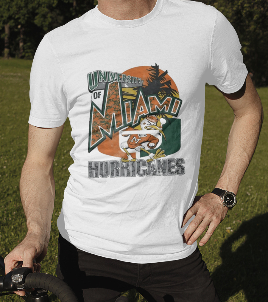 University Of Miami Hurricanes Vintage Sebastion The Ibis T-Shirt