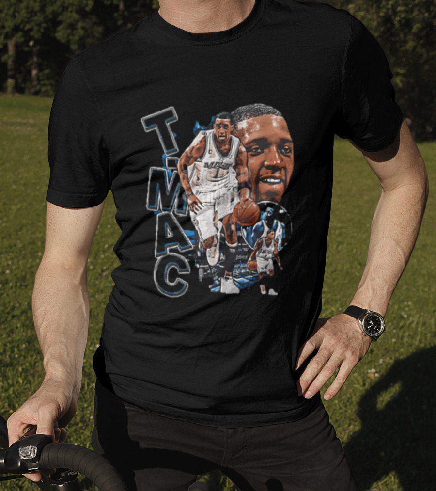 Tracy McGrady MAC Orlando Magic NBA Basketball Player 2 Sided T-Shirt