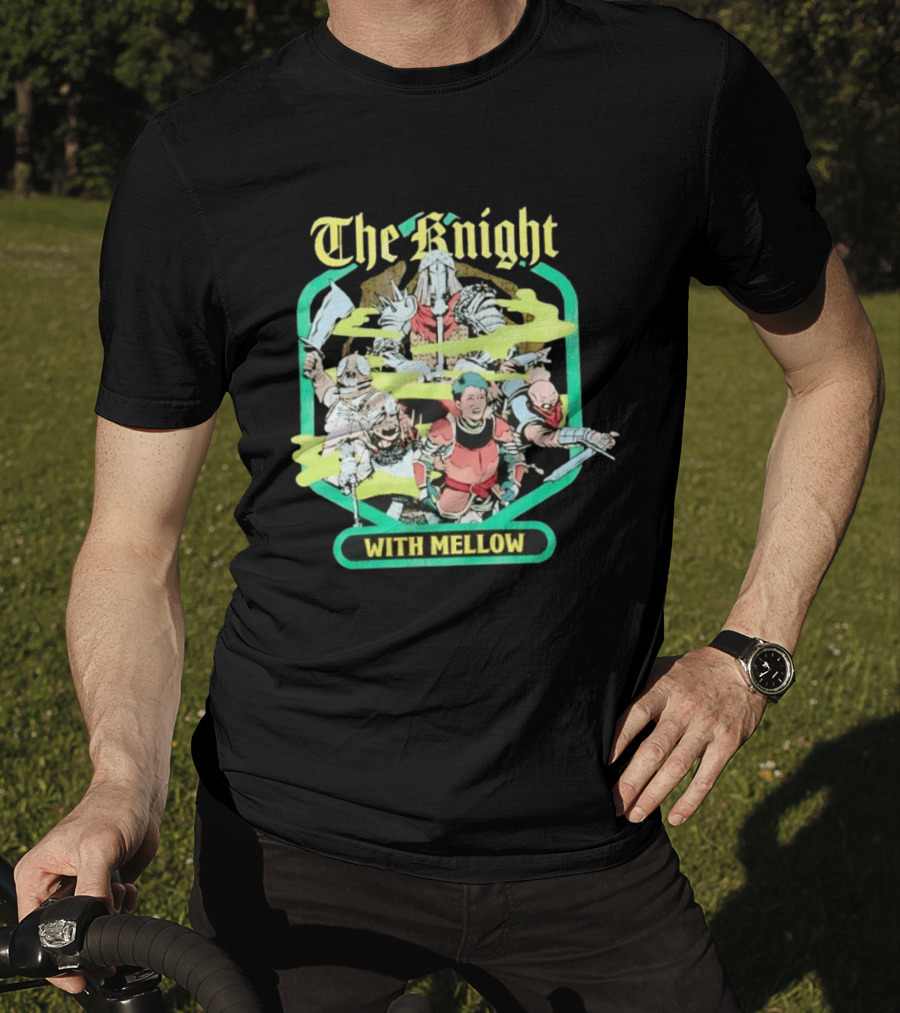 The Knight With Mellow Distressed Fantasy Warrior T-Shirt