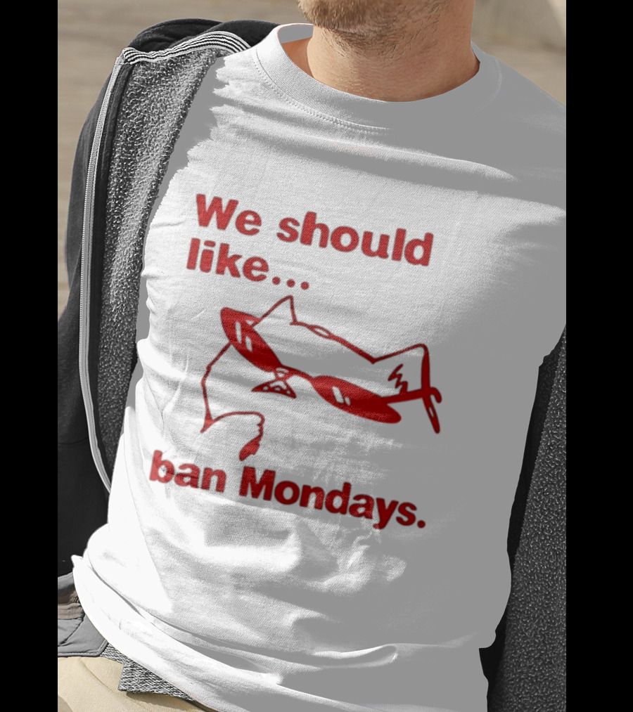 We Should Like To Ban Mondays Cat Sunglasses T-Shirt