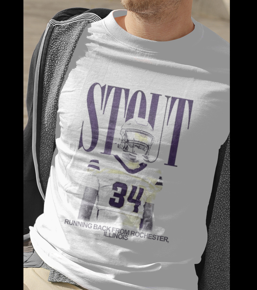 Stout 34 Running Back From Rochester Illinois T-Shirt