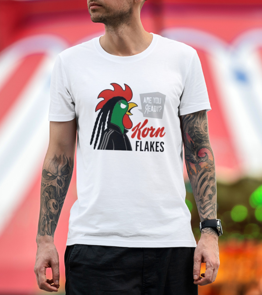 Korn Flakes Are You Ready Rooster Nu Metal T-Shirt