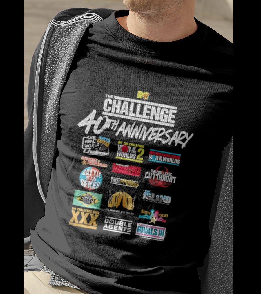 Challenge 40th Anniversary MTV Series Reality TV Road Rules Battle Of The Sexes Rivals III Gauntlet Inferno Ct Tamburello T-Shirt