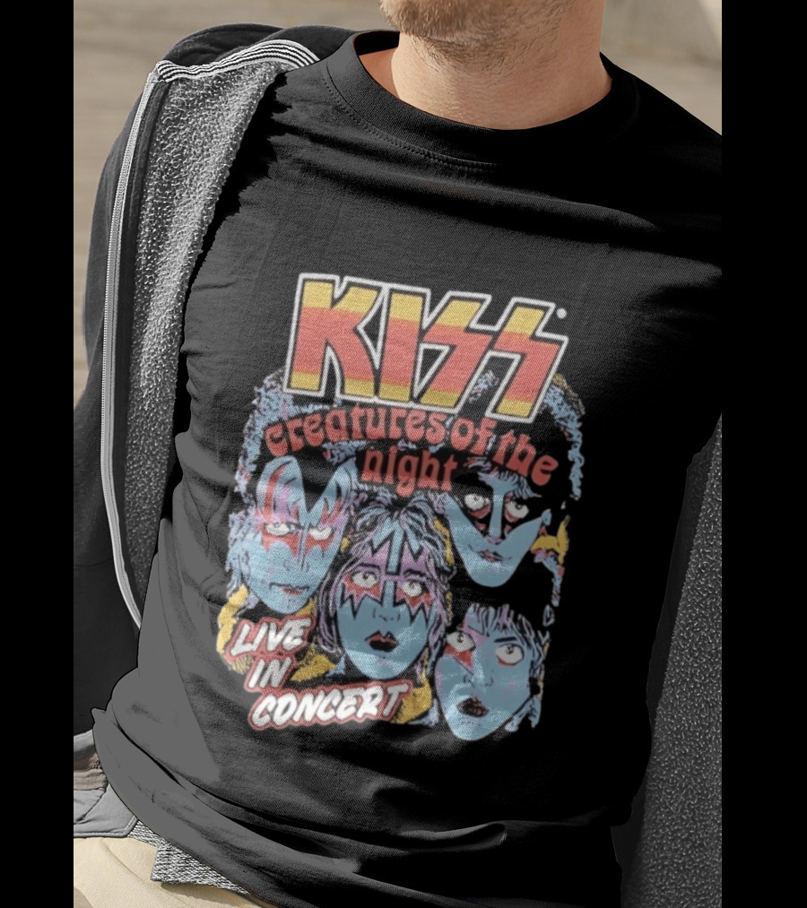 KISS Creatures Of The Night Live In Concert Face T-Shirt
