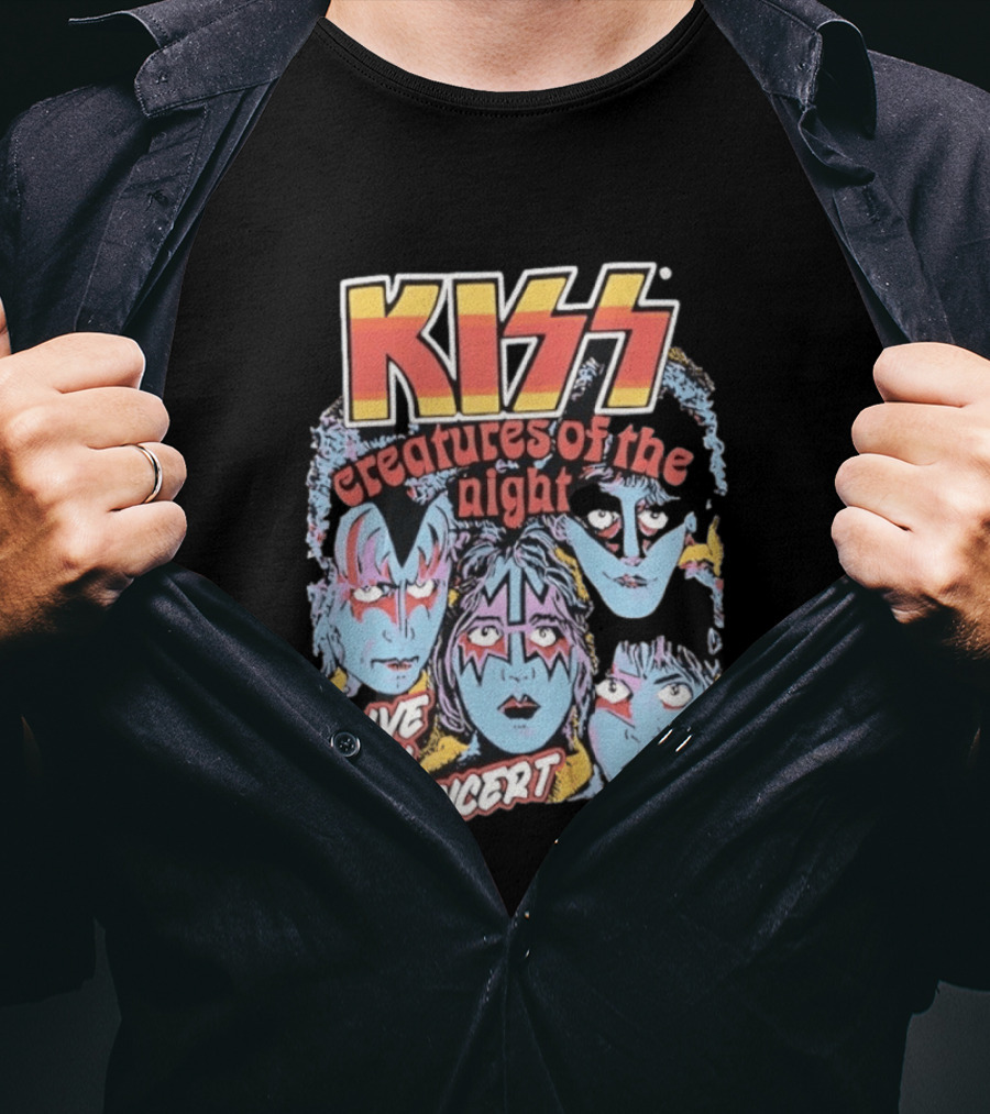 KISS Creatures Of The Night Live In Concert Face T-Shirt