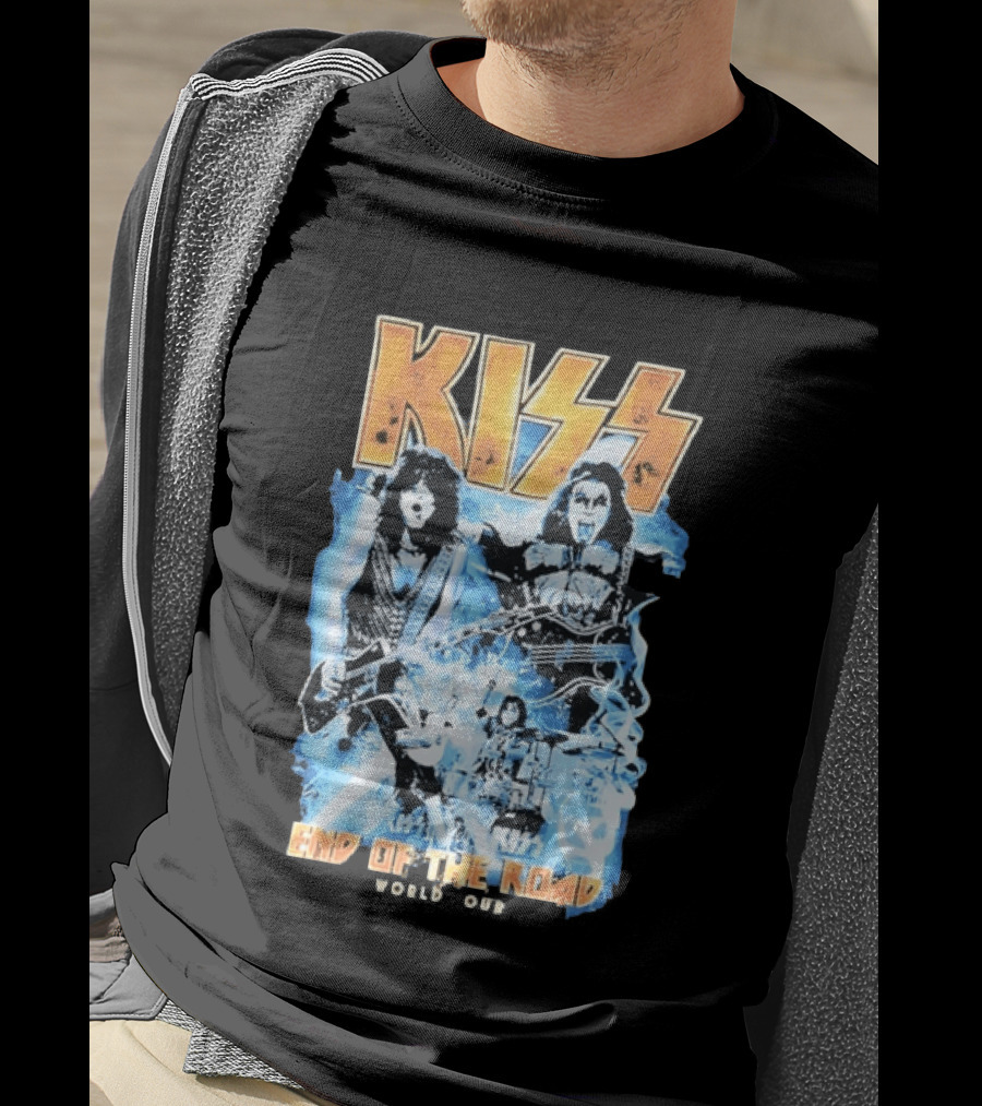 Kiss End Of The Road World Tour Rock Music Iconic Band Image T-Shirt