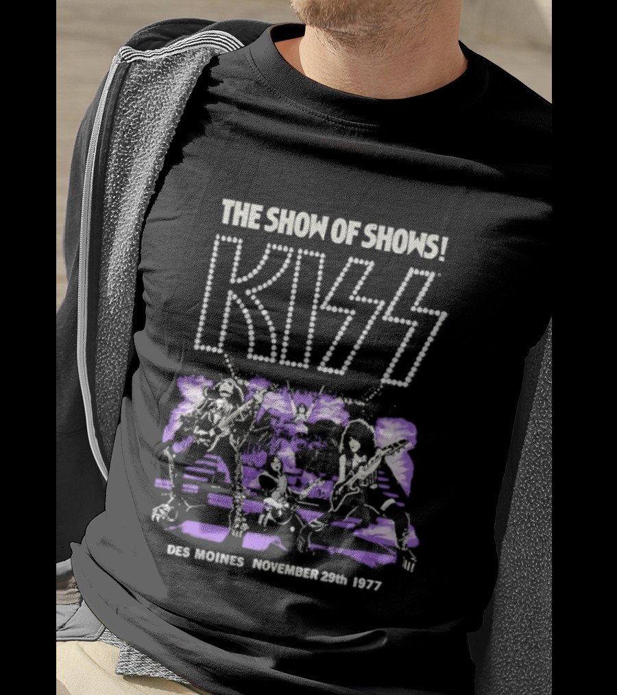 Kiss The Show Of Shows Des Moines November 29 1977 T-Shirt