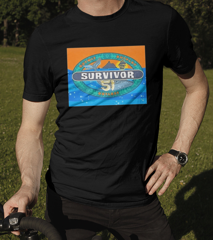 Survivor 51 Outwit Outplay Outlast Whale And Ship Reality TV T-Shirt