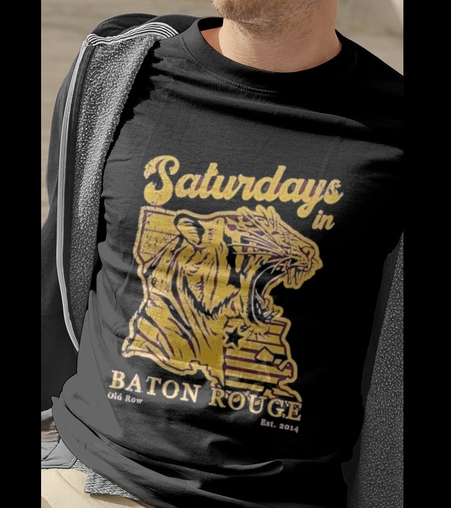 Saturdays In Baton Rouge Tiger Old Row Est 2009 T-Shirt