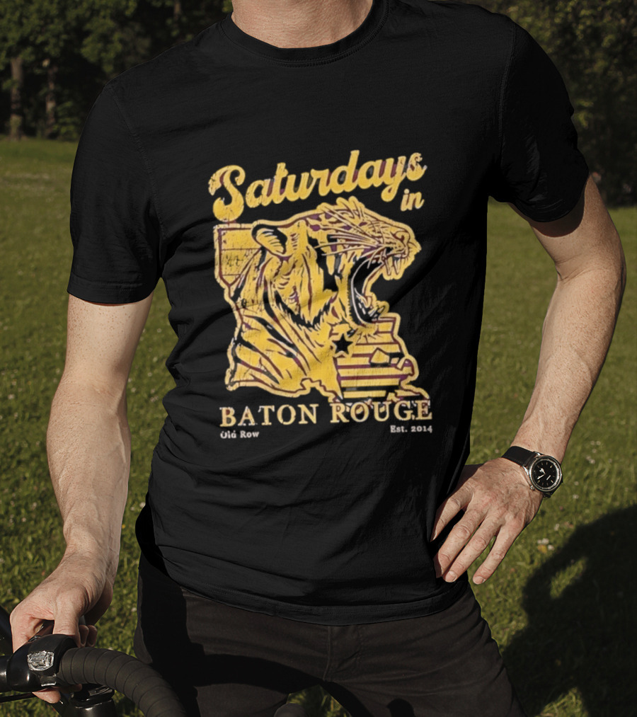 Saturdays In Baton Rouge Tiger Old Row Est 2009 T-Shirt