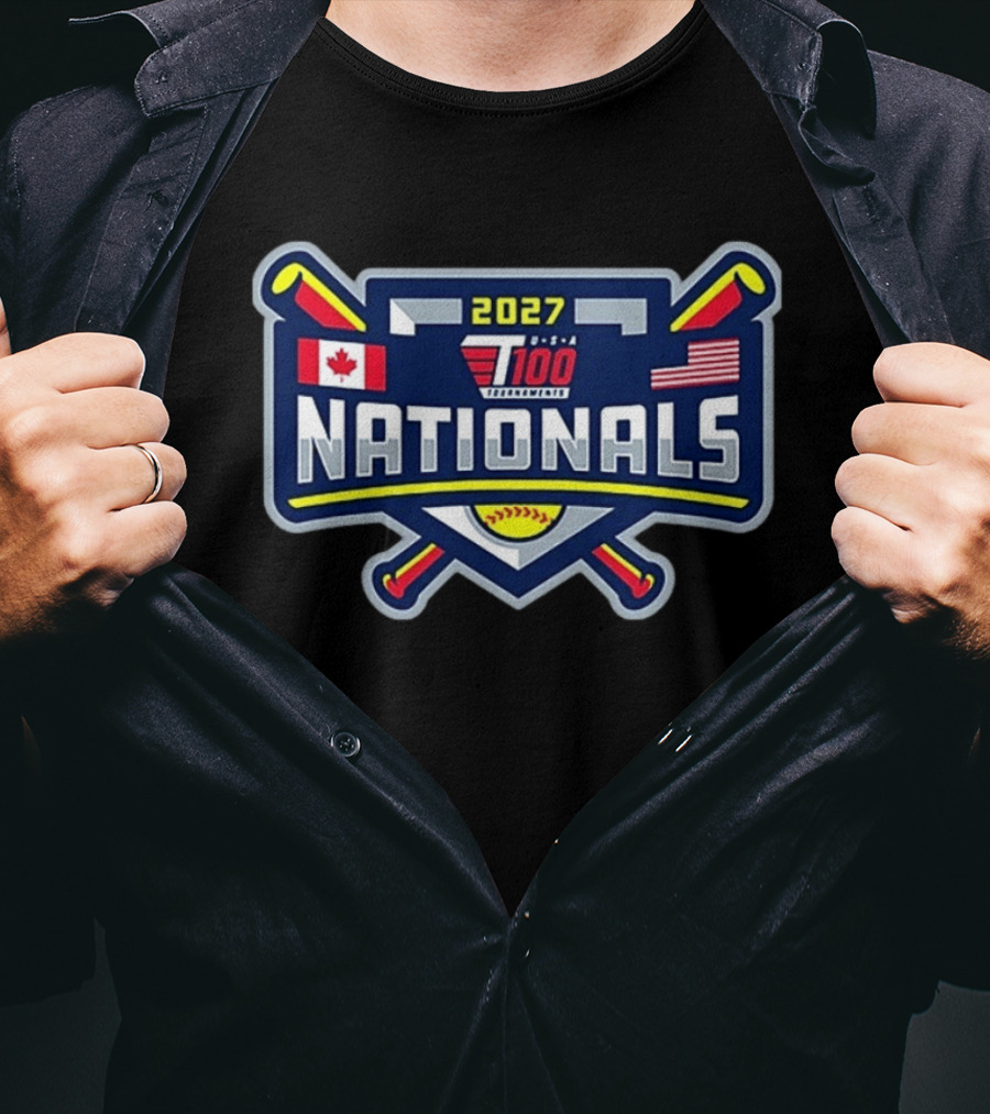 2027 T100 USA Canada Nationals Baseball Tournament T-Shirt