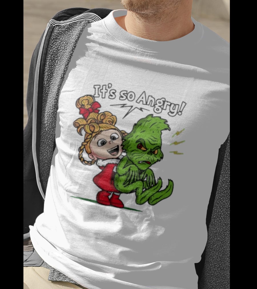 Cindy Lou Who Grinch It's So Angry Holiday Scene T-Shirt