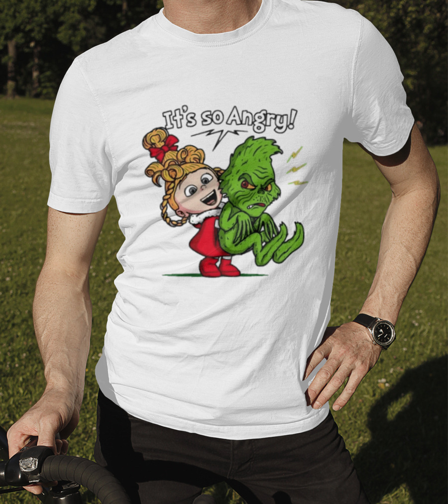 Cindy Lou Who Grinch It's So Angry Holiday Scene T-Shirt