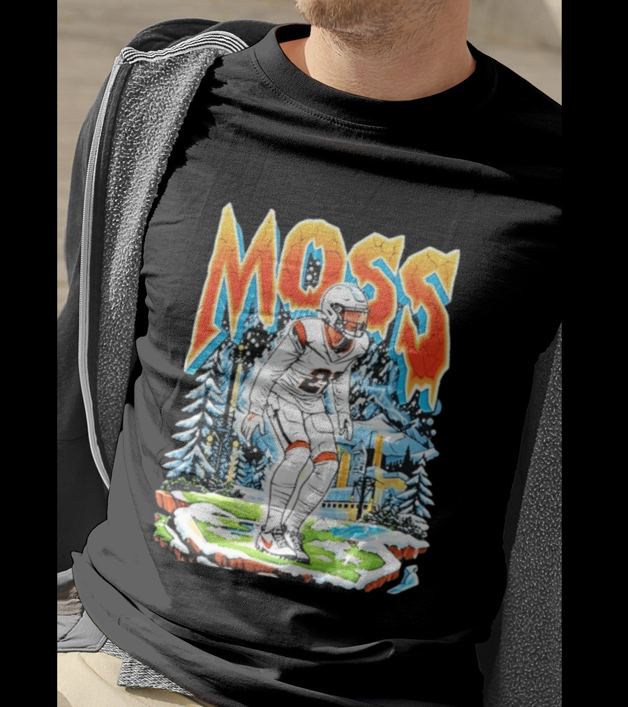 Randy Moss 21 Winter Scene Minnesota Vikings Legend T-Shirt