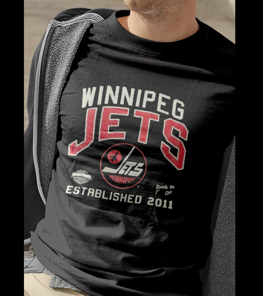 Winnipeg Jets NHL Western Conference Ready To Jet Off Established 2011 T-Shirt