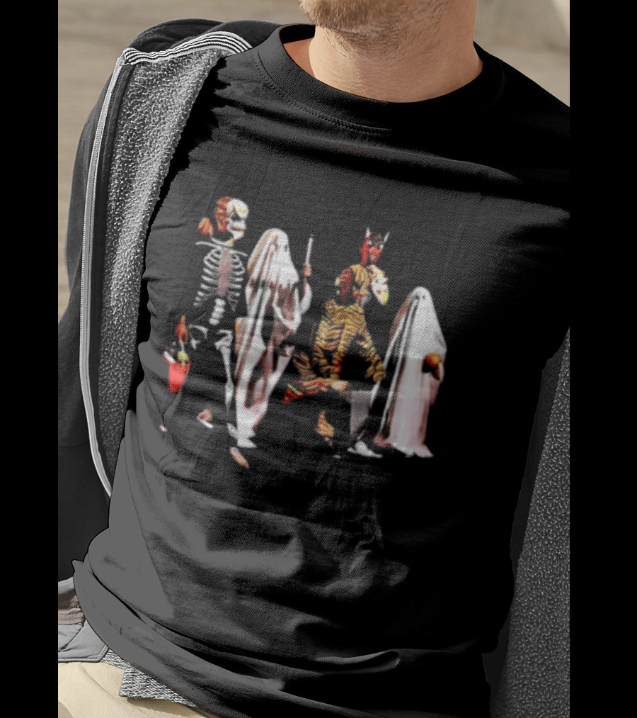 Skeleton Ghosts And Goblins Trick Or Treat Costumes For Kids Halloween T-Shirt